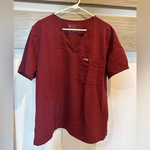 Figs 2XL Burgundy Scrub Set